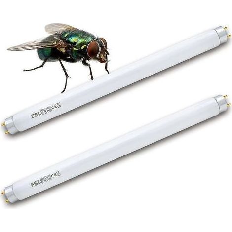 FSL T8 F10W BL replacement bulb for mosquito killer lamp, 34.5 cm UV tube for 20W mosquito/insect killer lamp (2 pieces) (1/5)