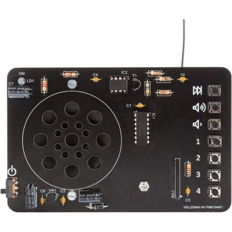 Radio FM - Module Récepteur HQ-FM Amélioré - Recherche Automatique - 4 Préréglages - Volume Réglable - Kit Électronique ×1 (1/5)