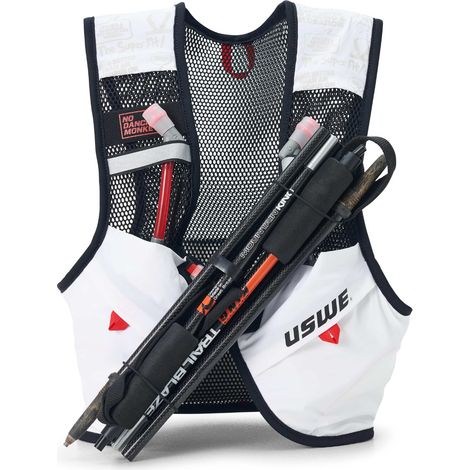 Gilet de course USWE PACE 8L taille L blanc (1/4)