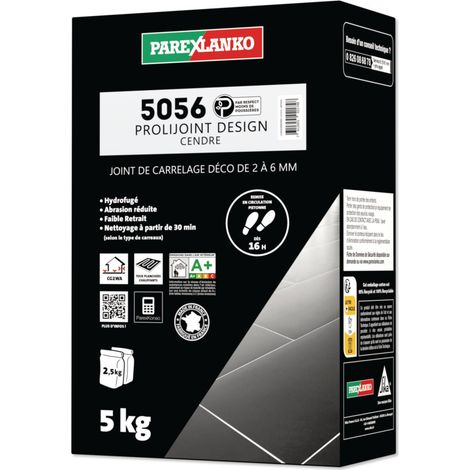 Joint de carrelage 5 Kg 5056 Prolijoint Design PAREXLANKO  Gris Cendre