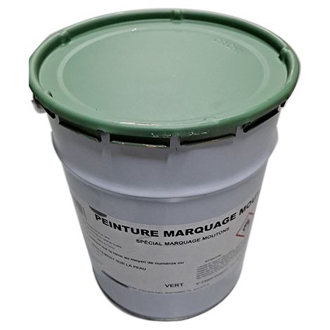 Kerbl peinture pour moutons, vert, peut 4 kg