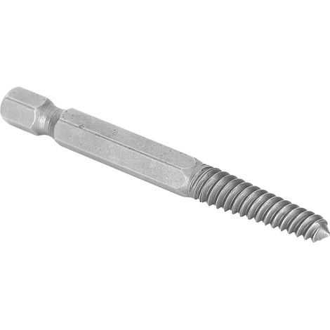 Extracteur de vis de 65 mm, 5 forets pour vis cassées ou endommagées, manche hexagonal, acier rapide (1/5)