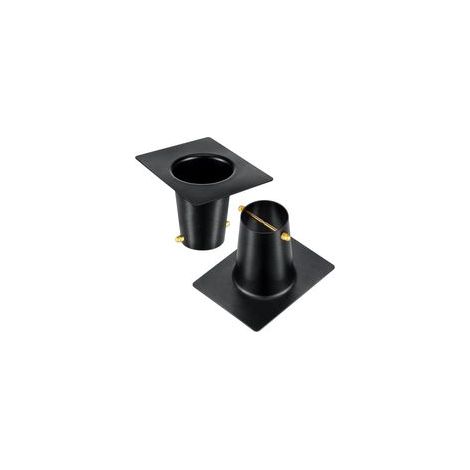 Adaptateur de gouttière en aluminium 13cm x 10cm – Ouverture 7,5cm pour chaînes de pluie – Installation facile sans outil
