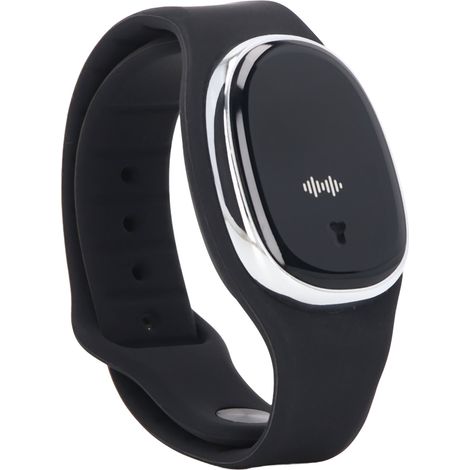 Bracelet Anti-Moustiques Ultrasonique Rechargeable USB - Noir - Enfants et Femmes Enceintes - Sport Extérieur (1/5)