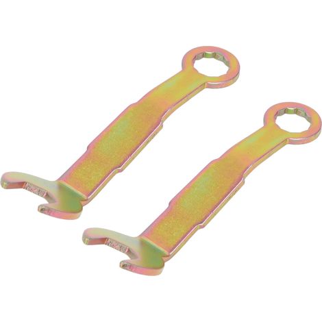 Clé de réglage de pivot (lot de 2) pour porte coulissante, ouverture 3/8 pouce, longueur 3 pouces, en acier inoxydable, pour porte escamotable de placard. (1/5)