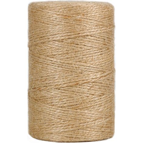 Ficelle de Jute Marron 200 m pour Jardin, Images, Plantes, Bricolage (1/5)