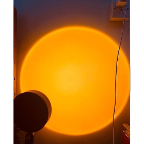 Projection de lumière de coucher de soleil avec éclairage LED, lampe d'ambiance inspirée des célébrités d'Internet (1/5)