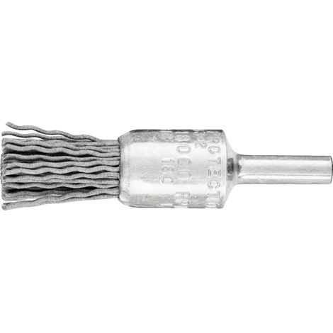 PFERD TOOLS Pinselbürste ungezopft PBU Ø15 mm Schaft-Ø6 mm SiC-Filament-Ø0,90 Korn 180 10 Stk