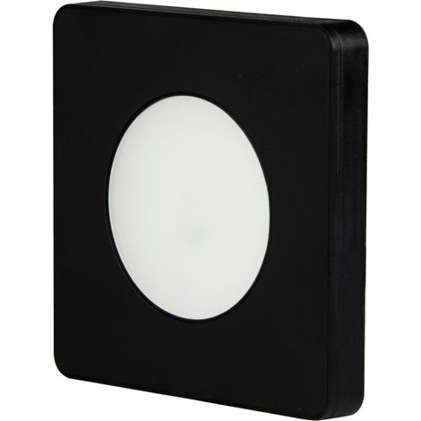 Lampe LED encastrable pour meuble, noire, 3 W, 4000 K, 120 lm, SLL03 (1/5)