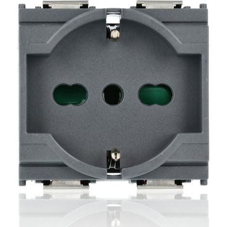 VIMAR 16211 - Presa 2P+T 16A universale grigio (Idea)