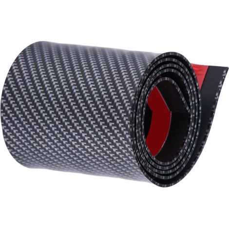 KIMISS Autocollants de Voiture, Protecteur Seuil de Porte,Protecteurs de Seuil de Porte de Style en Caoutchouc de Fibre Carbone universels pour la Plupart des Voitures, camions, SUV(10X100 CM) (1/5)