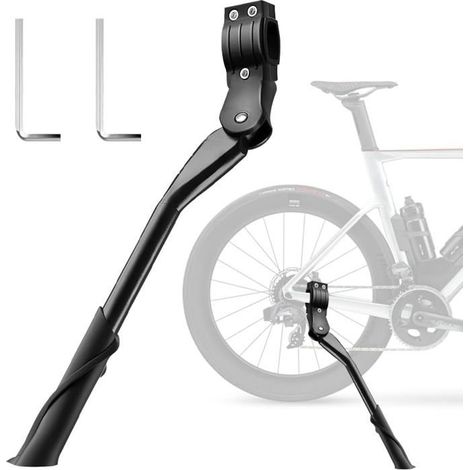 Fahrradständer (24–29 Zoll), verstellbarer Fahrradständer, Seitenständer, rutschfeste Ständerfüße PZCC (1/3)