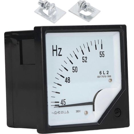 380-V-Wechselstrom-Frequenzmesser mit Zeigeranzeige, hochpräzise quadratische Anzeige, Frequenzdetektor 45–55 Hz