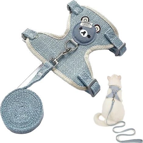 Geschirr, verstellbare Leine, Kleintier, Sicherheit, Outdoor, Kaninchen, Katze, Welpe (1/5)