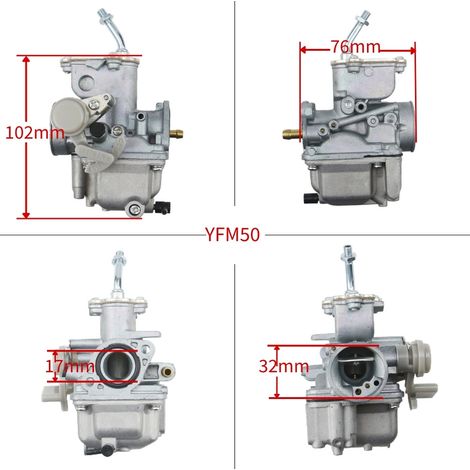 Compatible avec les carburateurs Yamaha Moto4 YFM50 80 FM100 Raptor ATV 1992-2006 (1/4)