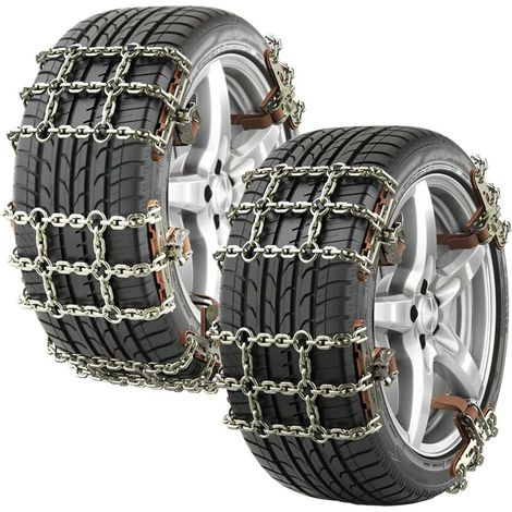 Automatic Snow Chain, Easy Grip Snow Chain, Quick Universal Utility Quad Car Snow Chain (8pc, 165-205 mm) (1/5)