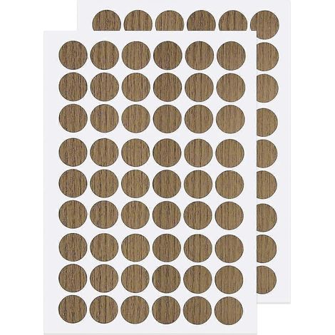 Schraubenloch-Aufkleber, PVC-Abdeckungen, selbstklebend, 21 mm, dekorative Aufkleber, Schraubenabdeckungen, Kappen-PC-242