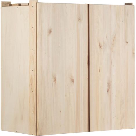 Astigarraga – Armoire de rangement en pin massif 79,5 cm – Dimensions 76,5 x 40,5 cm – Épaisseur 20 mm – Prête à peindre ou vernir (1/4)