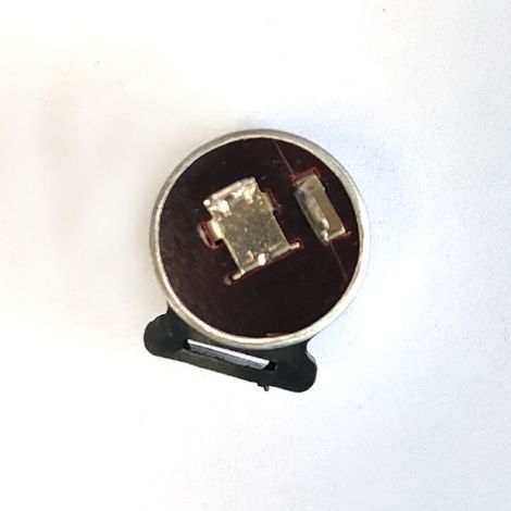 Universal motorcycle indicator, round aluminum housing, 6-12 V (1/4)