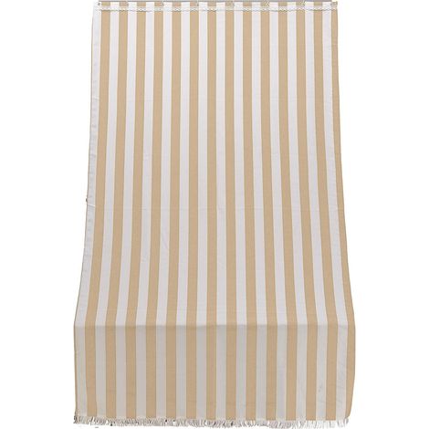 TENDA SOLE PER PORTA CON ANELLI RIGA BEIGE L. 140 H. 250 (1/3)