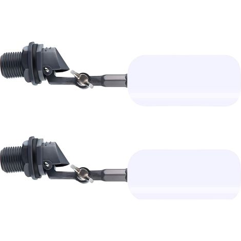 2 pcs Valve flottante,remplir automatiquement les abreuvoirs robinets flottants à boisseau sphérique avec bras réglable Valve à Boule d'arrêtAutomatique de Remplissage (1/5)