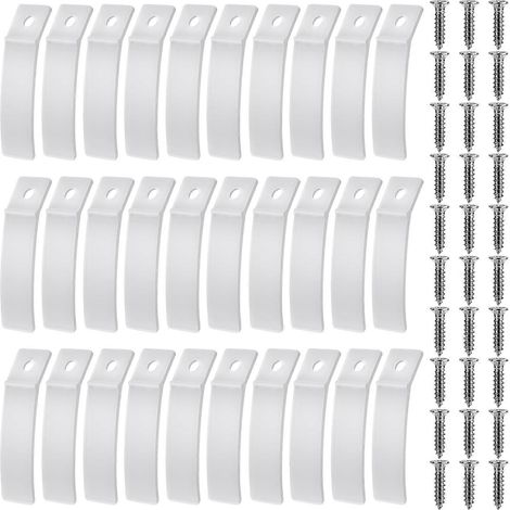 30 butées de tiroir antidérapantes, butées de tiroir en plastique PVC transparent antidérapant avec (1/5)