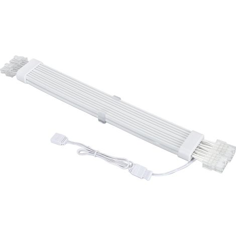 Câble d'alimentation ARGB 2x8P mâle vers femelle 18AWG 19x0,235 345 mm, fil plaqué argent, rallonge pour carte graphique ARGB (1/5)