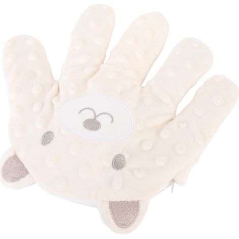 Gant de sommeil pour bébé, rempli de haricots rouges, mignon, électrique, avec télécommande, automatique, beige (1/5)