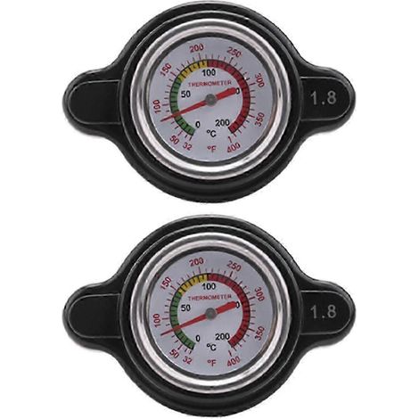 Bouchon de radiateur haute pression avec manomètre, bouchon de radiateur 1,8 bar 25,6 psi pour , (1/5)