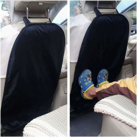 2Pcs Car Back Seat Protectors Waterproof Oxford Cloth Cover Seat Cover for Kids 65x44cm (1/5)
