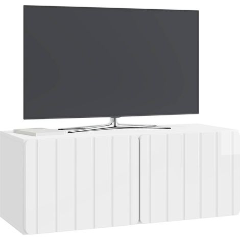 Maison Exclusive - Wandmontierter TV-Schrank Hochglanz Weiß 78,5