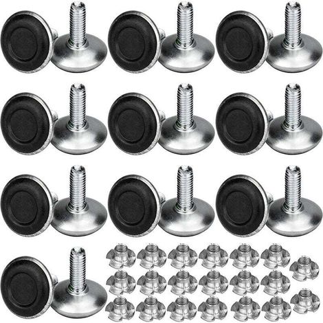 Pieds De Meuble Réglables - M8 X 20 Mm - Pour Tables Et Équipements - Lot De 20 (1/3)