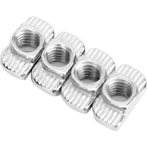 100 écrous en T filetés M6, norme européenne 30T, pour profilés en aluminium (1/5)