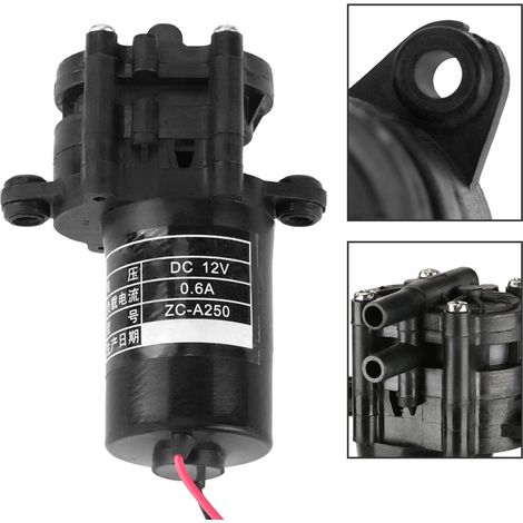 Mini Pompe à Eau 12V Autoprimante, Pompe Submersible Haute Pression pour Aquarium et Jardin
