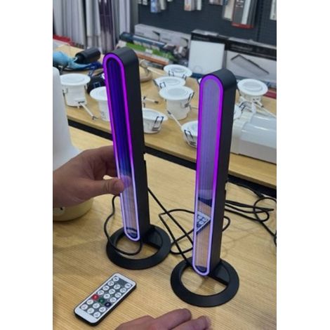 Set di 2 barre luminose maera h.30 cm, nero - Atmosphera créateur d'intérieur (1/5)