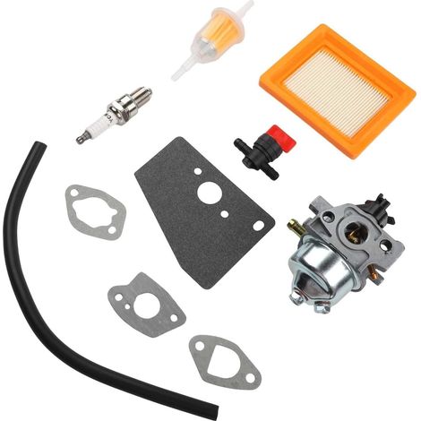 Kit de pour débroussailleuse, 1 jeu avec joints, filtre à air, filtre à carburant, valve d'arrêt et ligne de carburant, performance améliorée, installation facile, entretien de la pelouse (1/5)