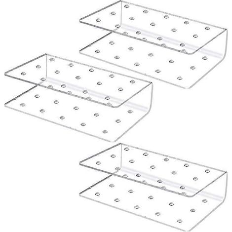 Présentoir à sucettes en acrylique transparent (3 pièces, 15 trous) pour mariages et fêtes. (1/5)