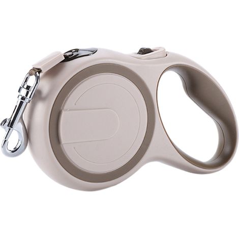 GARRYFIZH ‌Laisse Retractable 5M pour Petit Animal‌ – Système Anti-Enchevêtrement, Poignée Anti-Dérapante, Sécurité Nuit (Couleur Kaki)