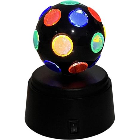 Boule Disco Lumineuse - Éclairage d'Ambiance sur Pile Éclairage de Fête pour Intérieur Anniversaire Noël Halloween pour Décoration Intérieure, Extérieur, Fête, Danse, Scène, Anniversaire, Noël (1/5)