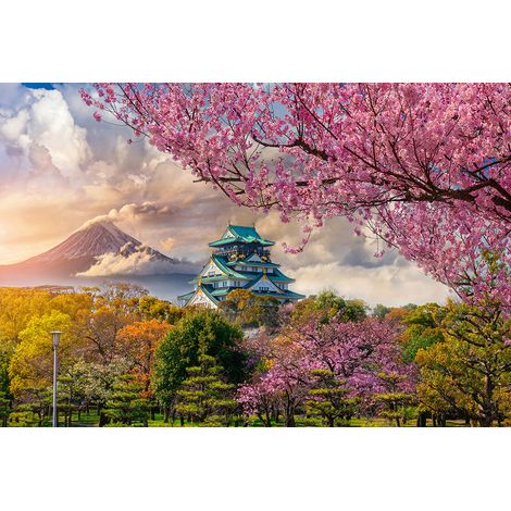 Papier peint panoramique - Temple Japonais - 130 cm x 88 cm (1/2)