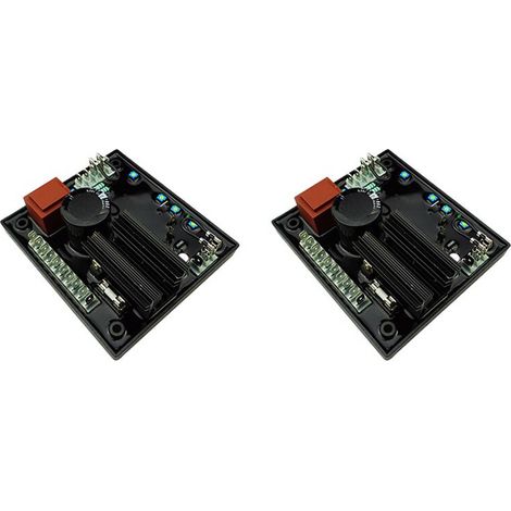 2 reguladores automáticos de voltaje y estabilizadores de alternador AVR R438, compatibles con generadores Leroy Somer. (1/4)