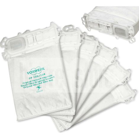 Sacchetti vk 135 vk 136 super filtrello originali fp135 fp136