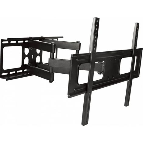 Support mural pour téléviseur Cabletech, compatible avec les téléviseurs de 37" à 80" (94 à 203 cm), durable et réglable. (1/3)