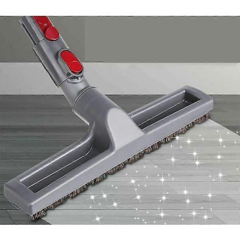 Cepillo para suelos duros para suelos delicados, adaptador que garantiza la compatibilidad con las aspiradoras Dyson V6, V7 y V8, mejora la recogida en superficies duras, ()