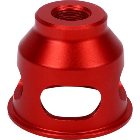 Guide de perçage vertical pour le travail du bois, poinçonneuse à 90° en alliage d'aluminium avec 9 bagues de perçage (rouge). (1/5)