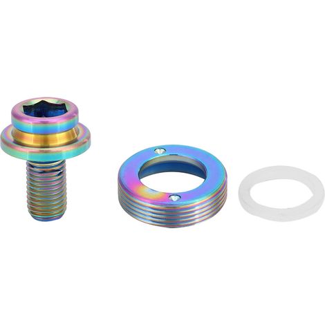 Lot de vis M8x15mm pour axe de pédalier VTT route, boulons arc-en-ciel pour boîtier de pédalier (1/5)