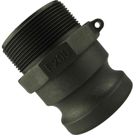 Raccord Camlock Type F - 1 Pièce - Polypropylène - Mâle X Filetage Mâle - Industriel - 5,1 cm (1/5)
