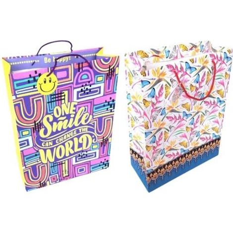 Borsa decorativa 32x42x14cm con un mix di fantasie fresche