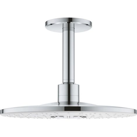 Conjunto de ducha RAINSHOWER SMARTACTIVE GROHE 26477LS0 cabezal Ø31 cm + brazos de techo - 2 chorros - blanco (1/5)