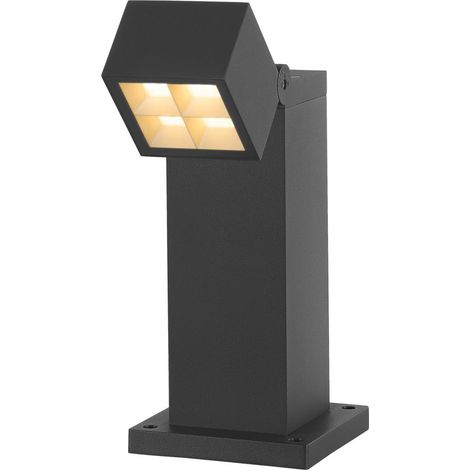 Borne S-CUBE 35 extérieur carré 15W 2700/3000 K PHASE gris - SLV - 1007460
